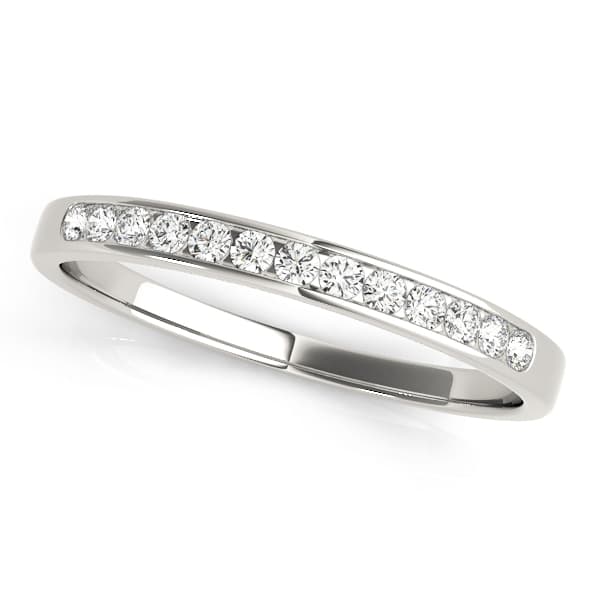 Channel Set Wedding Band preview in White 14kt gold