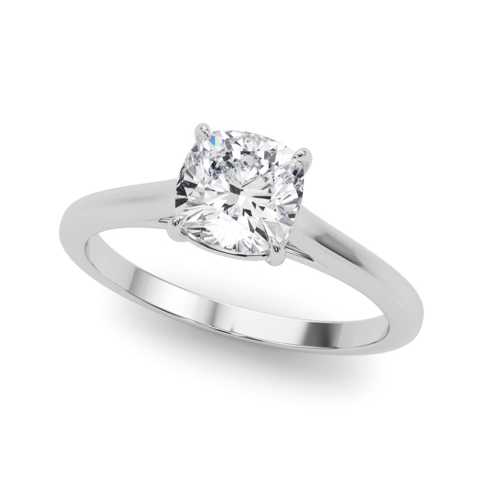 Cushion New Bridal Engagement Ring in white gold